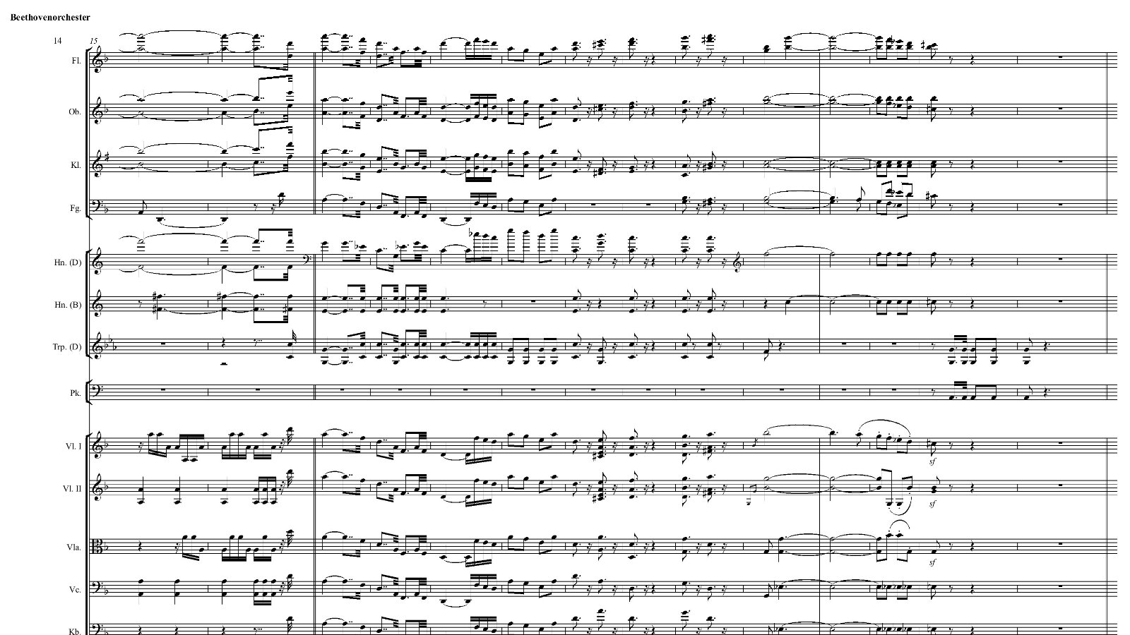 Excerpt/Part from Beethoven_off_set by Andreas F. Staffel, 1st movement, page 2
